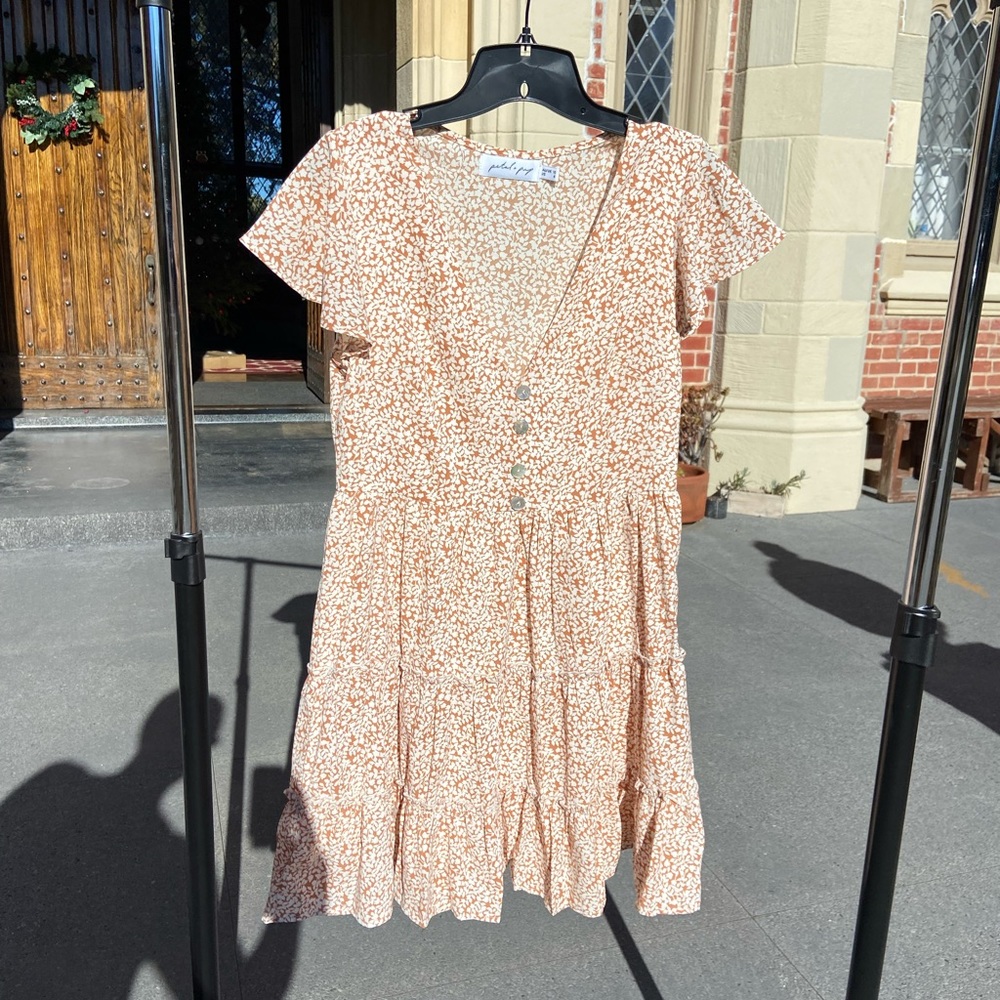 Petal and pup button up mini dress
